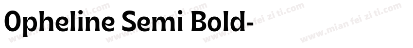Opheline Semi Bold字体转换